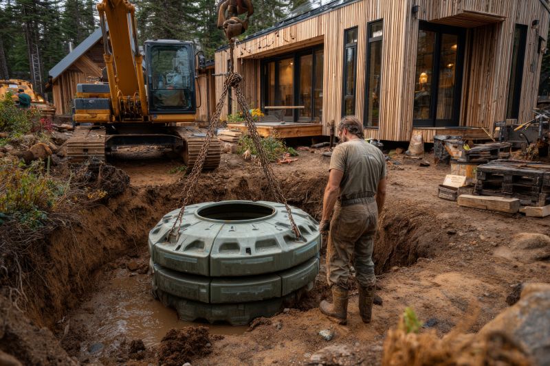 Residential Septic Tank Installation detail
